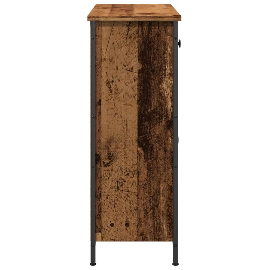 Buffet vieux bois 70x30x80 cm bois d'ingénierie - 5