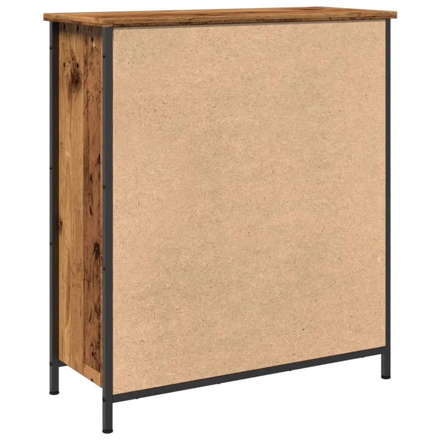 Buffet vieux bois 70x30x80 cm bois d'ingénierie - 6
