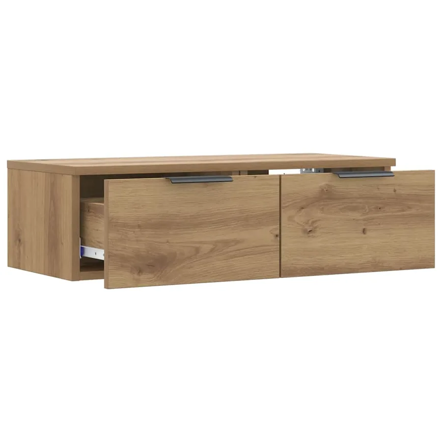 Armoire murale chêne artisanal 68x30x20 cm bois d'ingénierie - 4