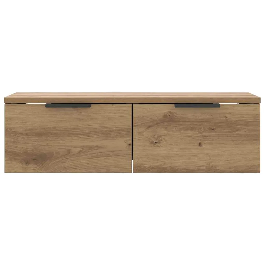 Armoire murale chêne artisanal 68x30x20 cm bois d'ingénierie - 5