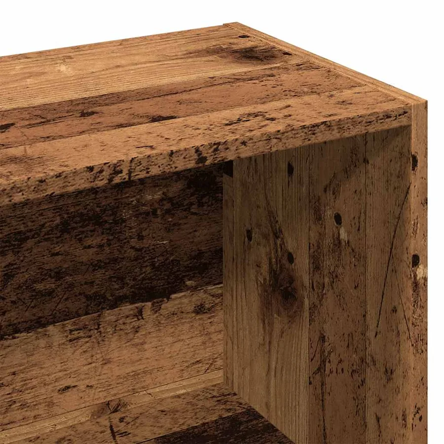 Bibliothèque vieux bois 50x25x104 cm - 8