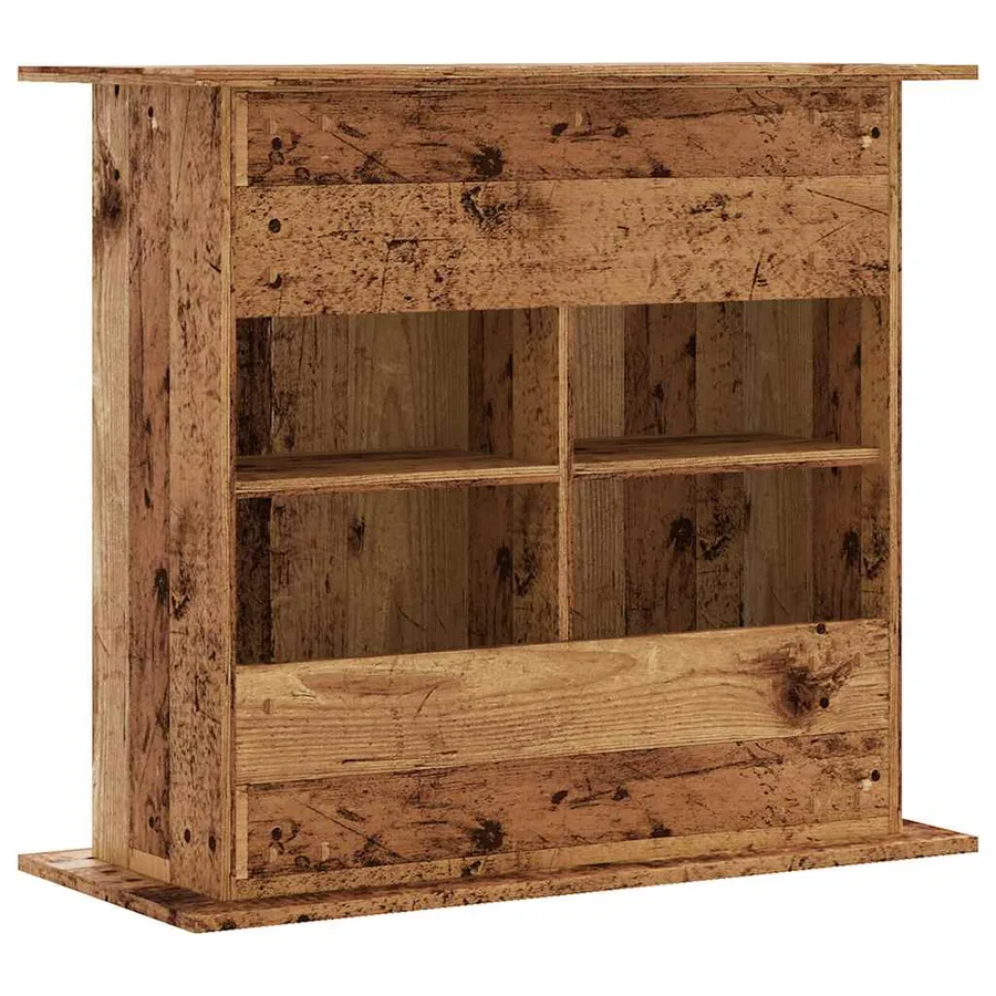 Support pour aquarium vieux bois 81x36x73 cm bois d'ingénierie - 6