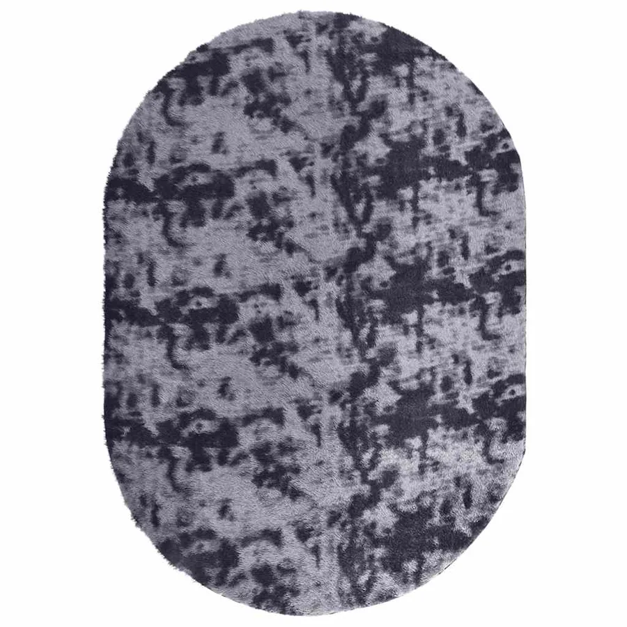 Tapis Shaggy à poils longs NAVARRA gris foncé 300x200 cm - 2
