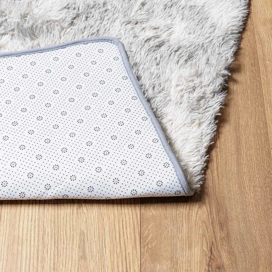 Tapis Shaggy à poils longs NAVARRA gris argenté 240x240 cm - 6
