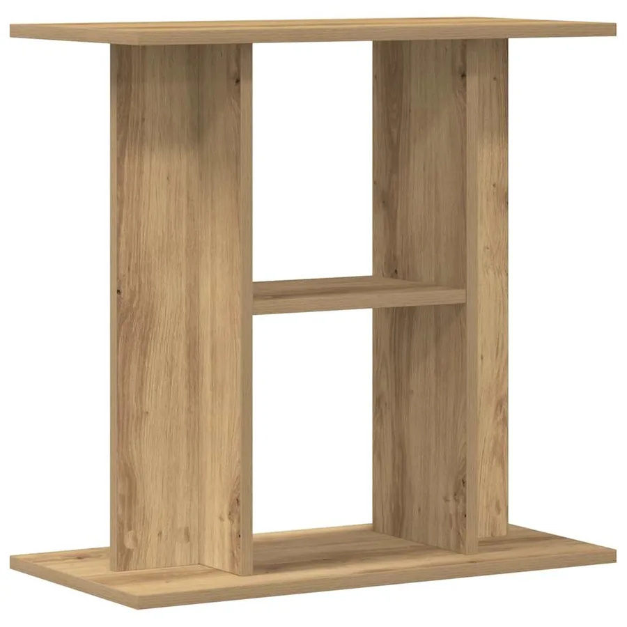 Support d'aquarium chêne marron 60x30x60 cm bois d'ingénierie - 2
