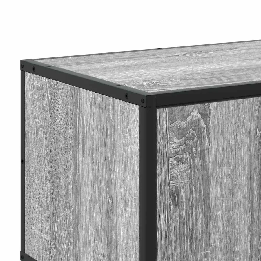 Meuble TV sonoma gris 210x35x41 cm bois d'ingénierie - 8