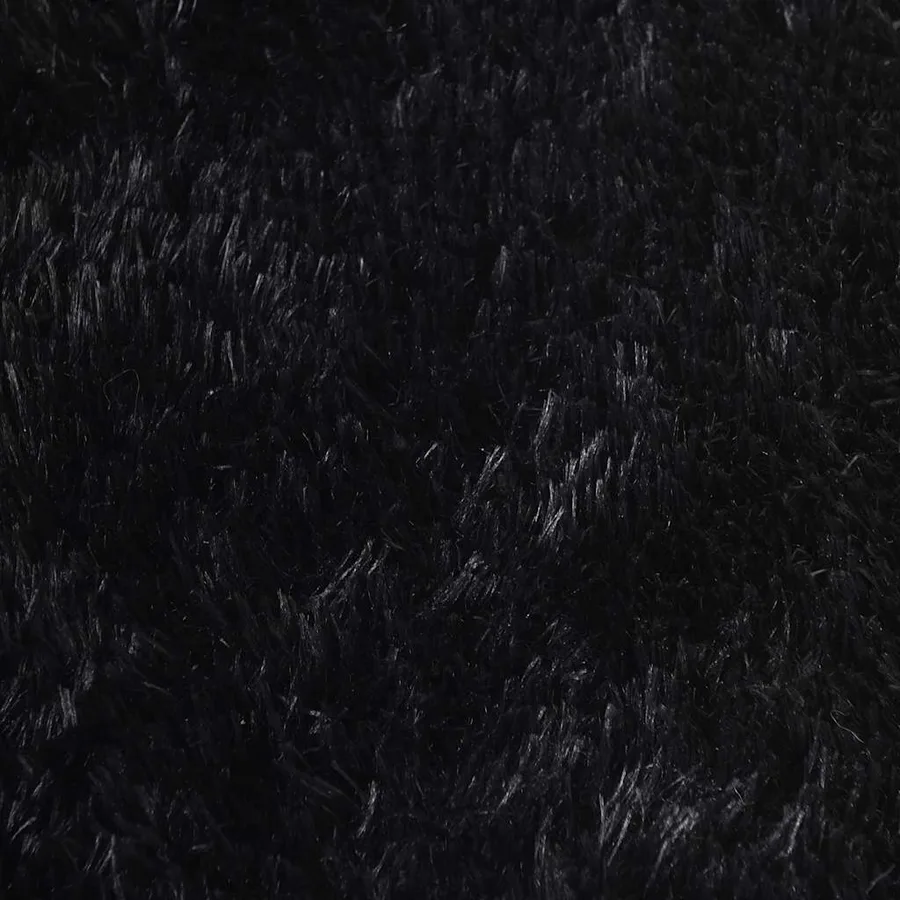 Tapis shaggy à poils longs NAVARRA noir 300x200 cm polyester - 9