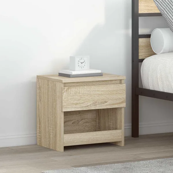 Tables de chevet 2 pcs Chêne sonoma 40x30x39 cm Bois ingénierie