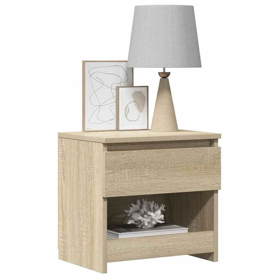 Tables de chevet 2 pcs Chêne sonoma 40x30x39 cm Bois ingénierie - 10