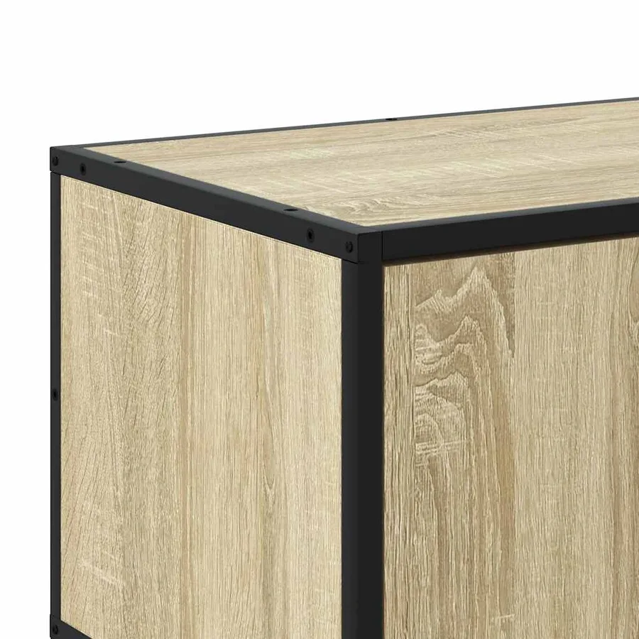 Meuble TV chêne sonoma 210x35x41 cm bois d'ingénierie - 8
