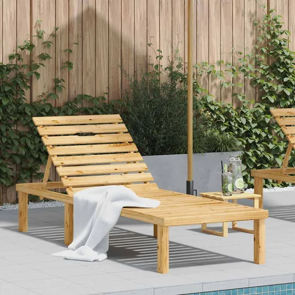 Chaise longue Bois de pin imprégné