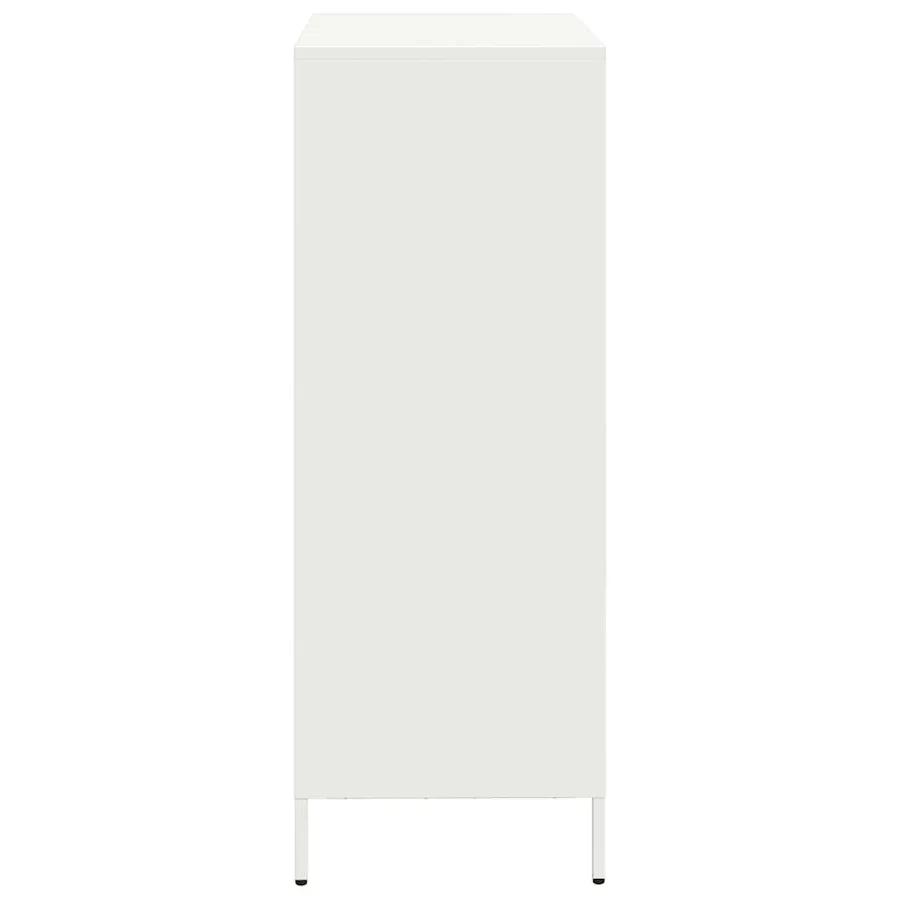 Buffet haut blanc 68x39x103,5 cm acier - 6