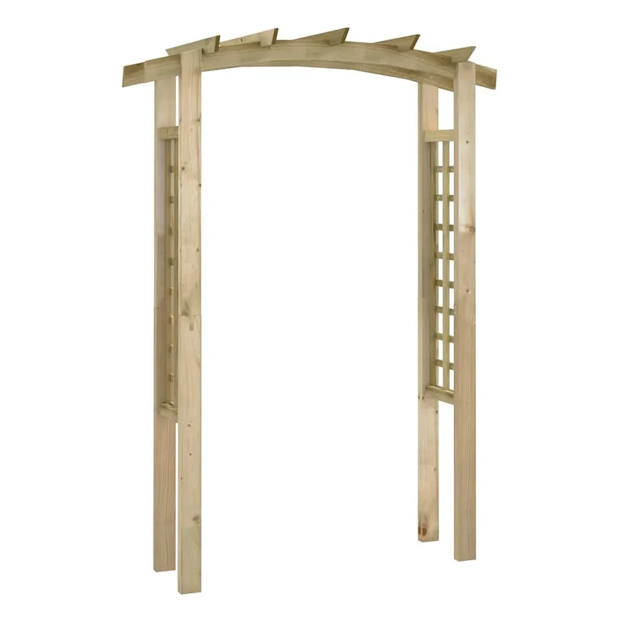 Voûte en treillis 150x60x210 cm Bois - 2