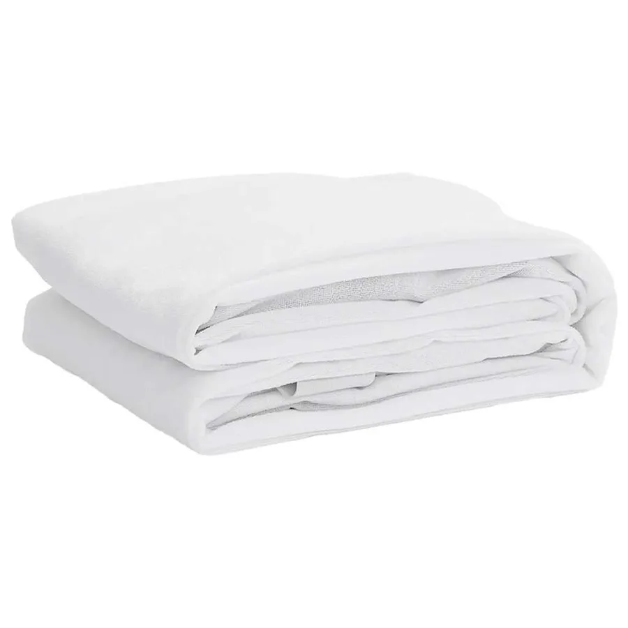 Protège-matelas blanc 140x220 cm imperméable - 2