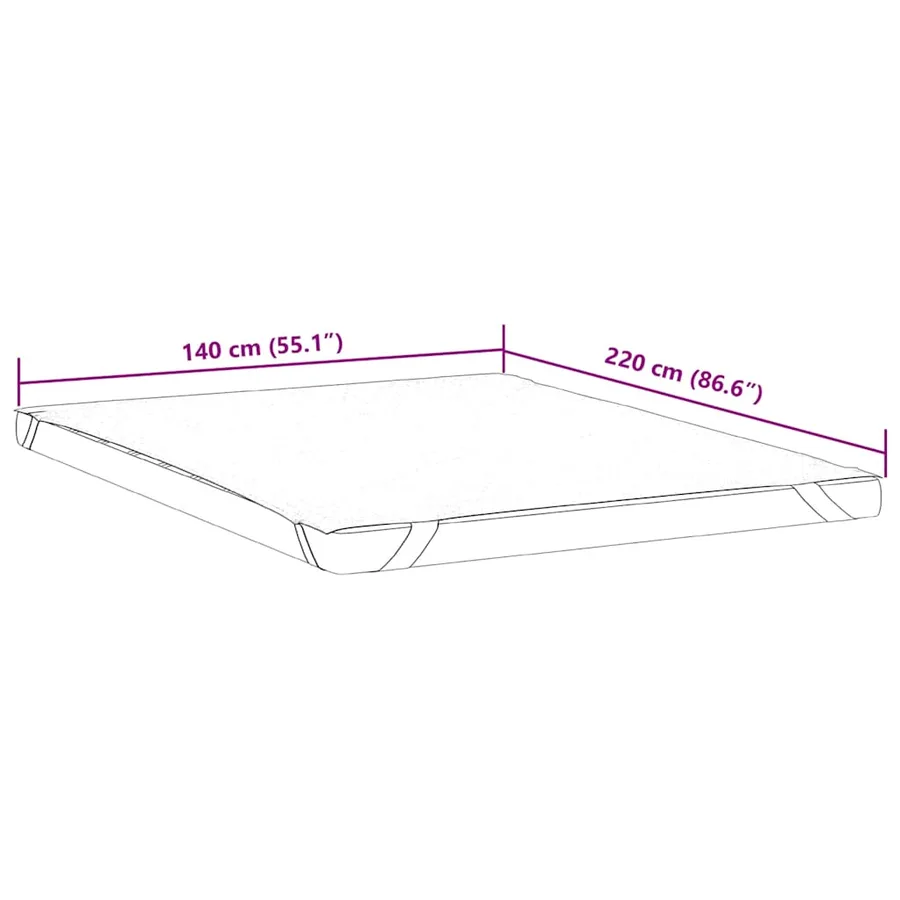 Protège-matelas blanc 140x220 cm imperméable - 6