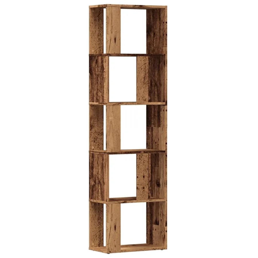 Bibliothèque vieux bois 45x24x159 cm bois d'ingénierie - 2