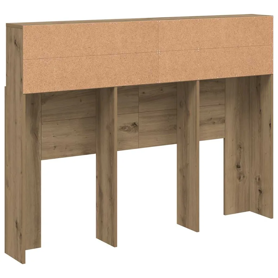 Armoire à tête de lit Artisan Chêne 140x19x103,5 cm - 6
