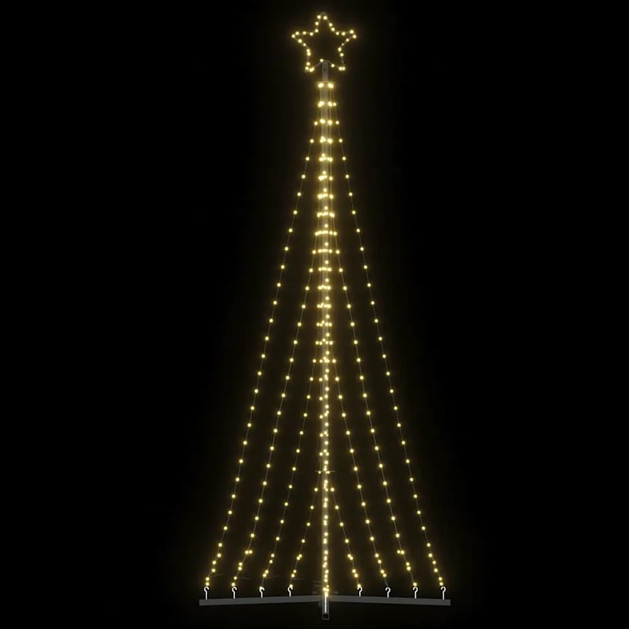 Sapin de Noël à LED 447 LED blanc chaud 250 cm