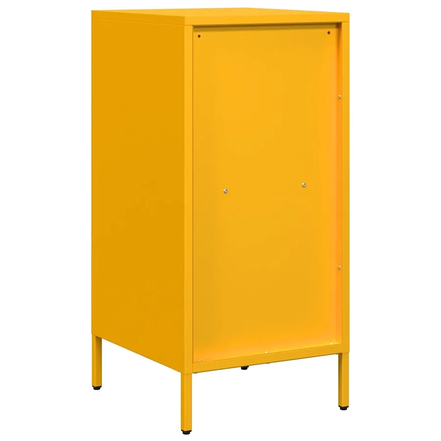 Buffet jaune moutarde 35x39x73,5 cm acier laminé à froid - 7