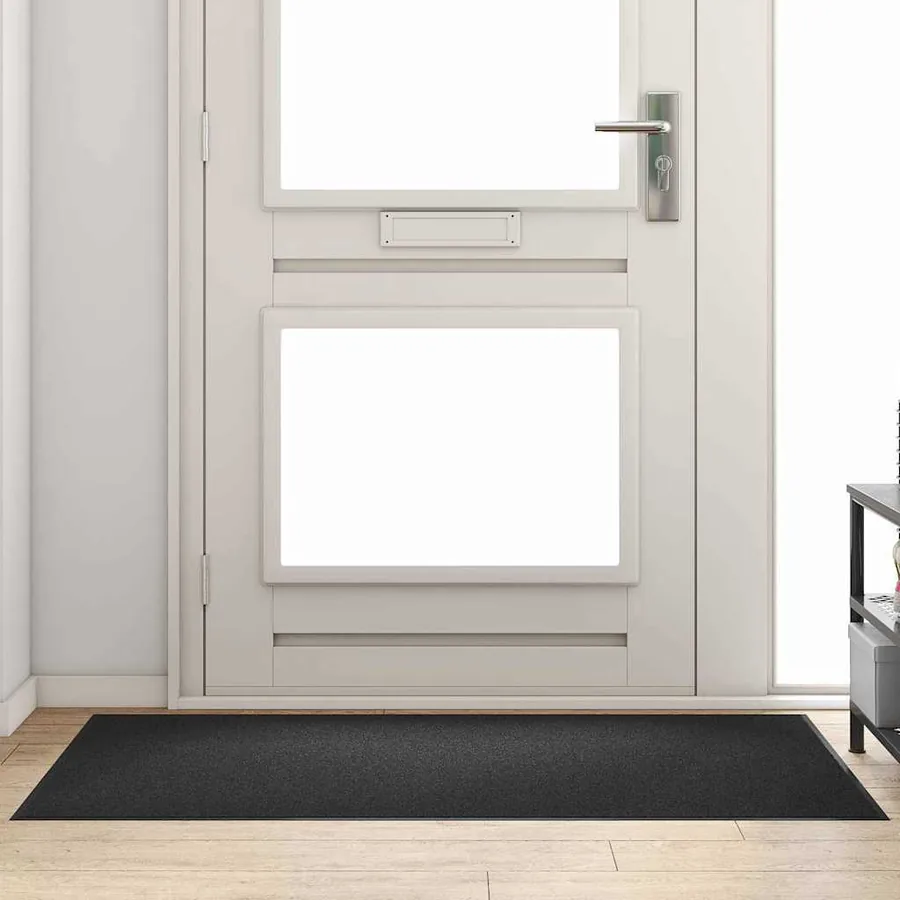 Tapis d'entrée Noir 90 x 150 cm 100% Polyamide