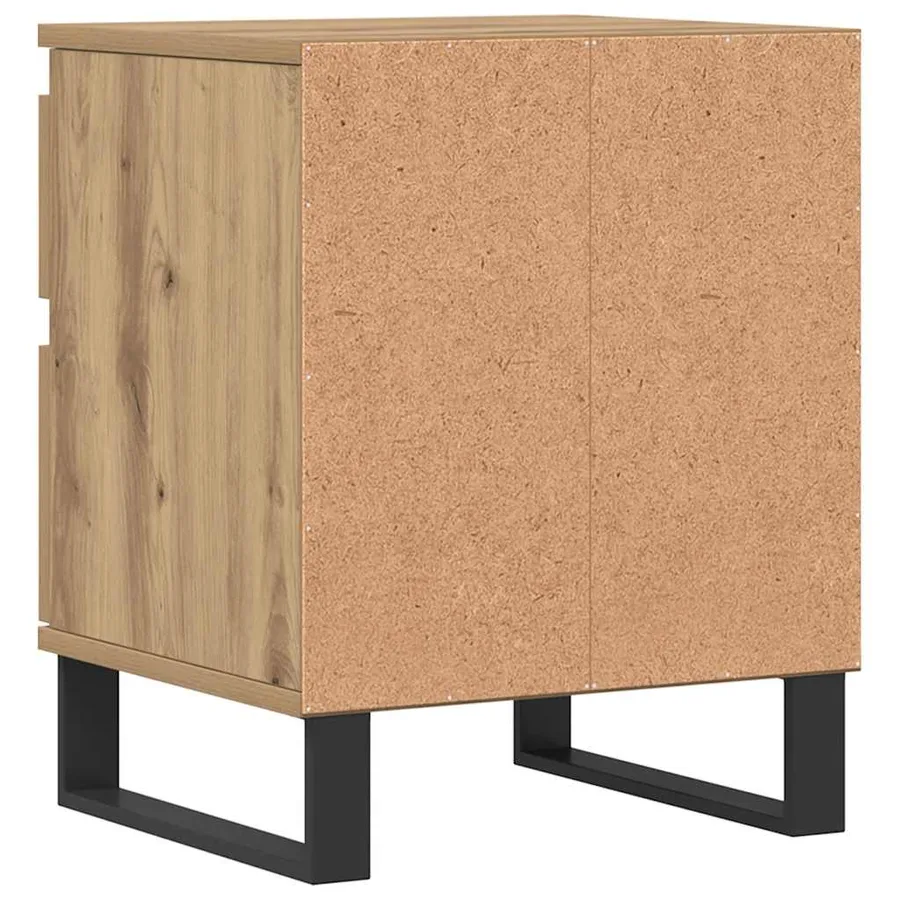 Tables de chevet 2 pcs chêne artisanal 40x35x50 cm - 6