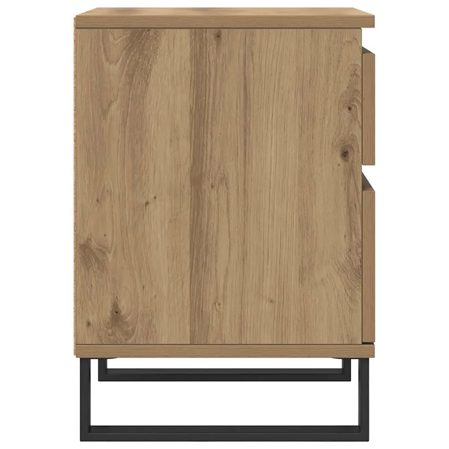 Tables de chevet 2 pcs chêne artisanal 40x35x50 cm - 7