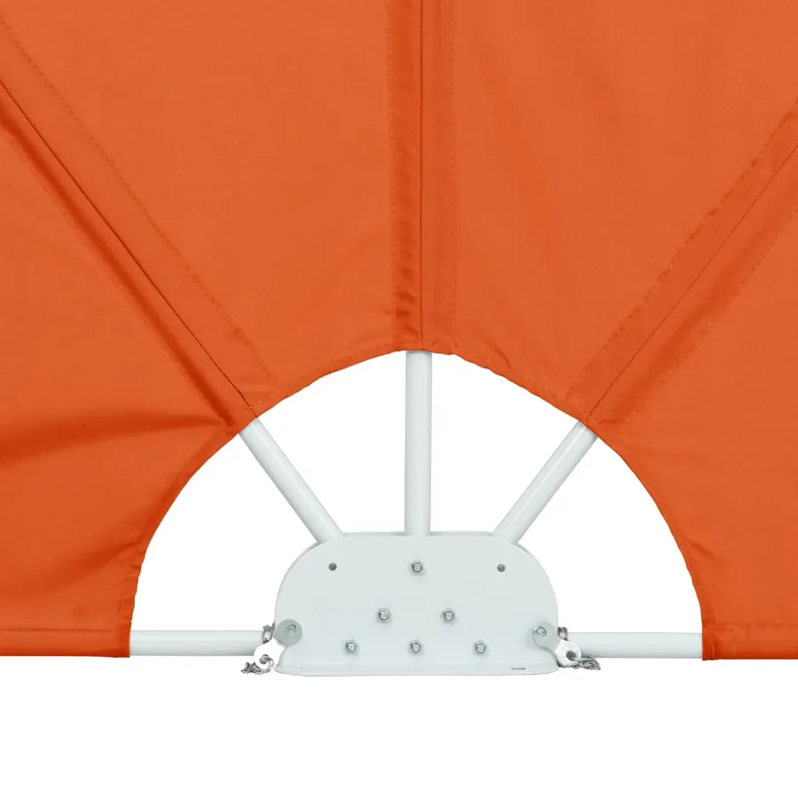 Auvent latéral pliable de terrasse Terre cuite 240 x 160 cm - 8