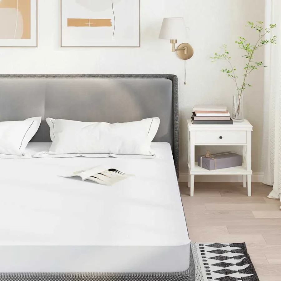 Protège-matelas blanc 80x200 cm imperméable