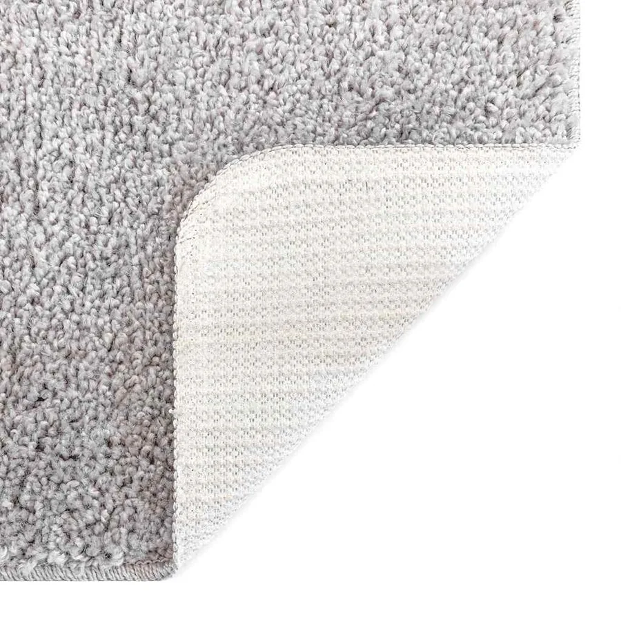 Tapis Shaggy Anti-dérapant Gris 160 x 160 cm PP - 4