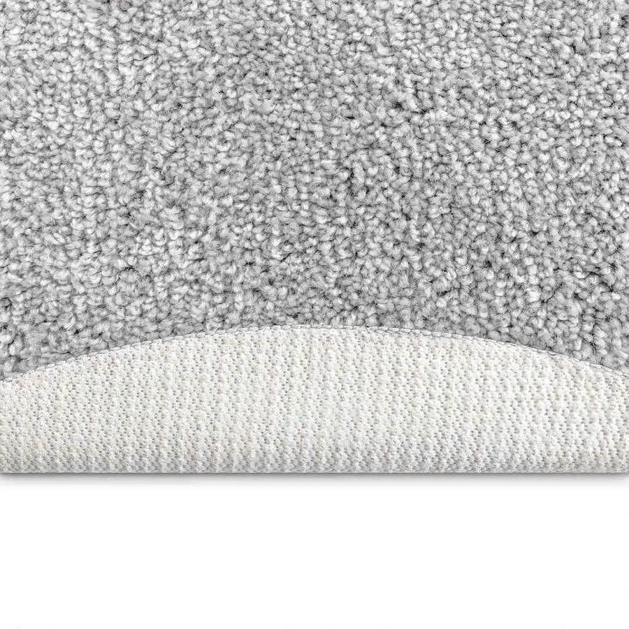 Tapis Shaggy Anti-dérapant Gris 160 x 160 cm PP - 4