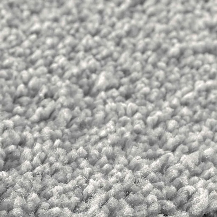 Tapis Shaggy Anti-dérapant Gris 160 x 160 cm PP - 5