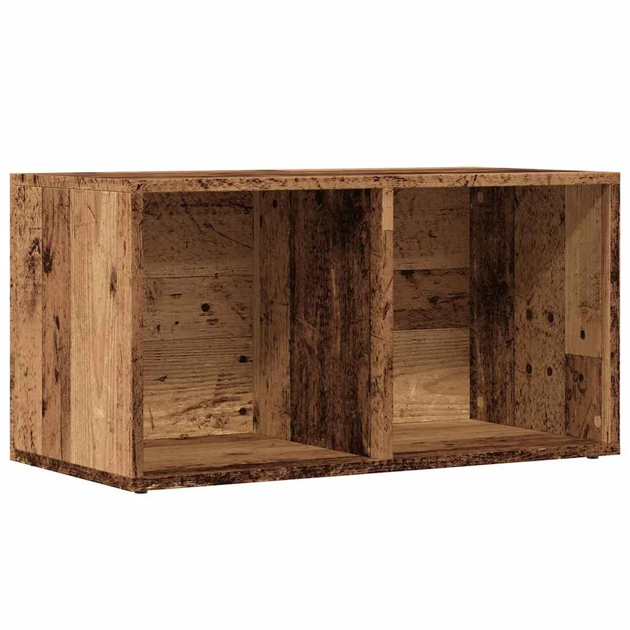 Boîtes de rangement LP vieux bois 69,5x34x36 cm bois ingénierie - 2