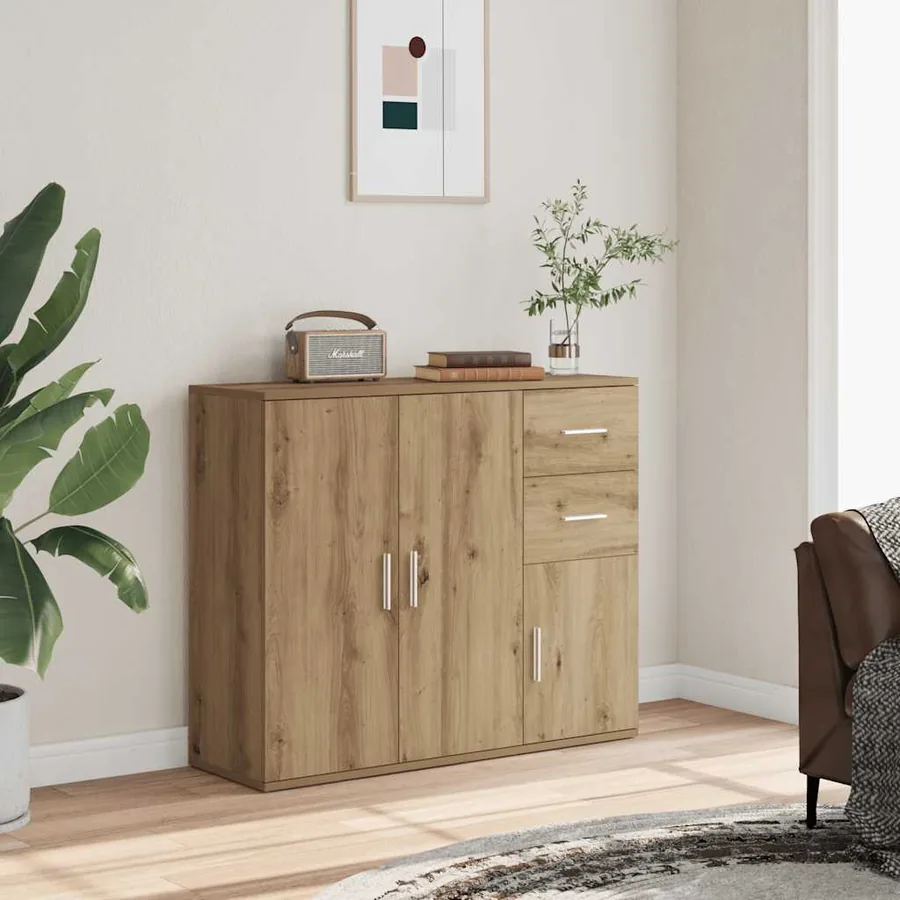 Buffet Chêne artisanal 91 x 29,5 x 75 cm Bois d'ingénierie