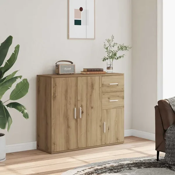 Buffet Chêne artisanal 91 x 29,5 x 75 cm Bois d'ingénierie