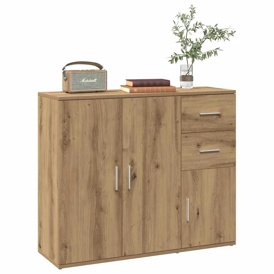 Buffet Chêne artisanal 91 x 29,5 x 75 cm Bois d'ingénierie - 3