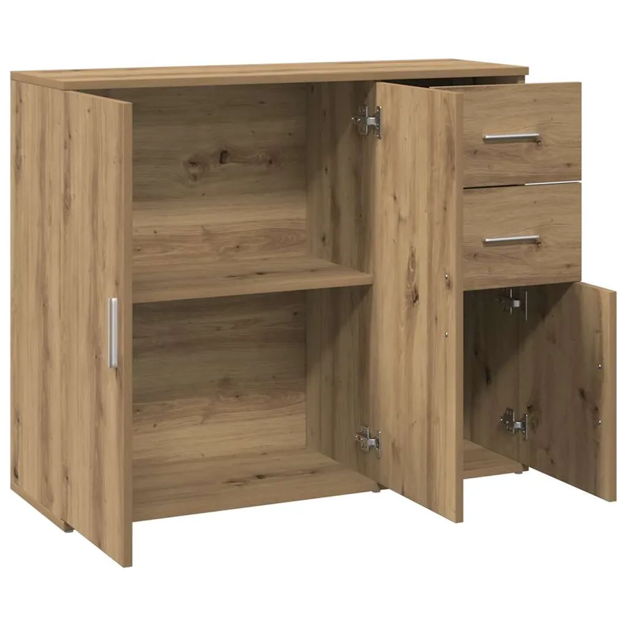 Buffet Chêne artisanal 91 x 29,5 x 75 cm Bois d'ingénierie - 4