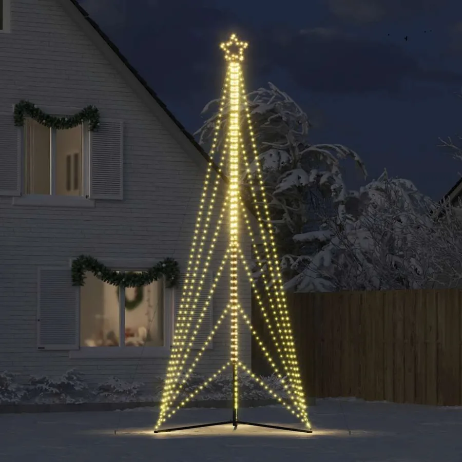 Sapin de Noël à LED 861 LED blanc chaud 478 cm - 3