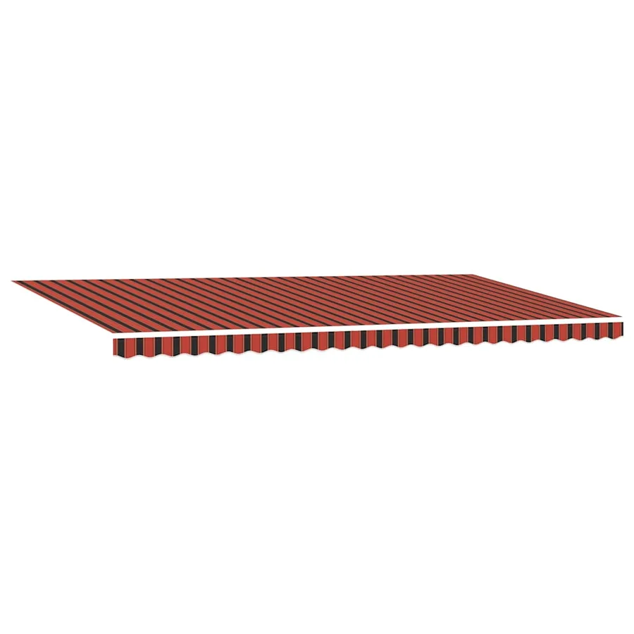 Auvent rétractable Orange et marron 600 × 300 cm Polyester - 5
