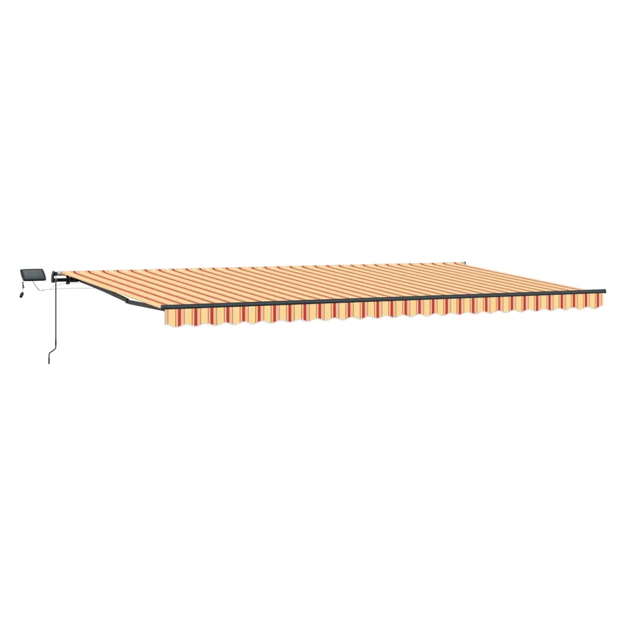 Auvent rétractable Jaune et Orange 600 × 300 cm - 2