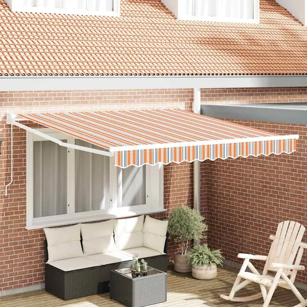Auvent rétractable Multicolore 300 x 250 x 165 cm