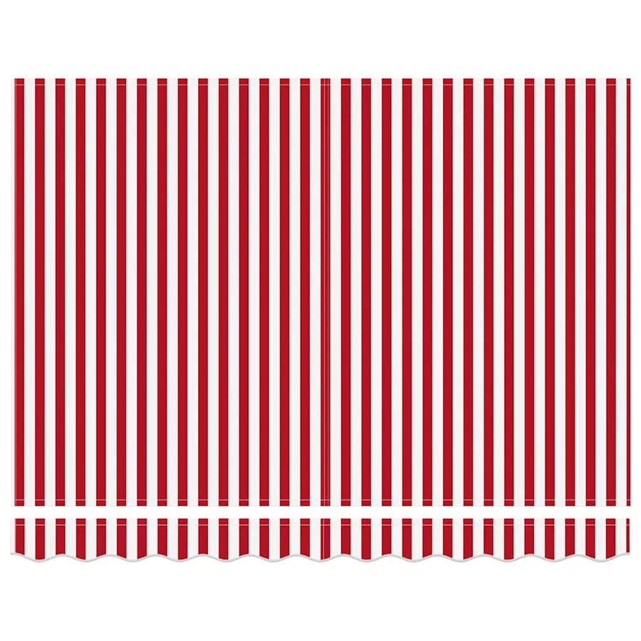 Auvent rétractable Rouge 350 x 250 cm Polyester et Aluminium - 7