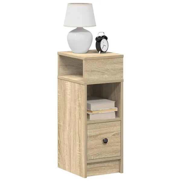 Table de chevet avec tiroir chêne sonoma 25x31x66 cm