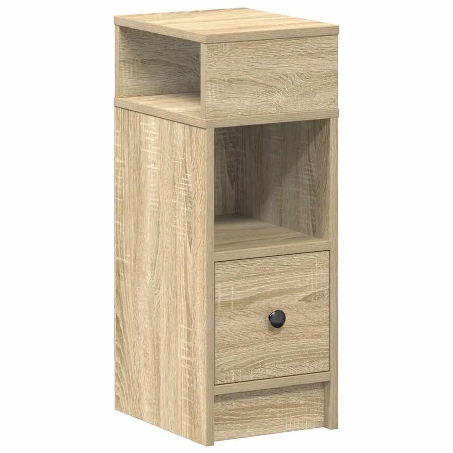 Table de chevet avec tiroir chêne sonoma 25x31x66 cm - 2
