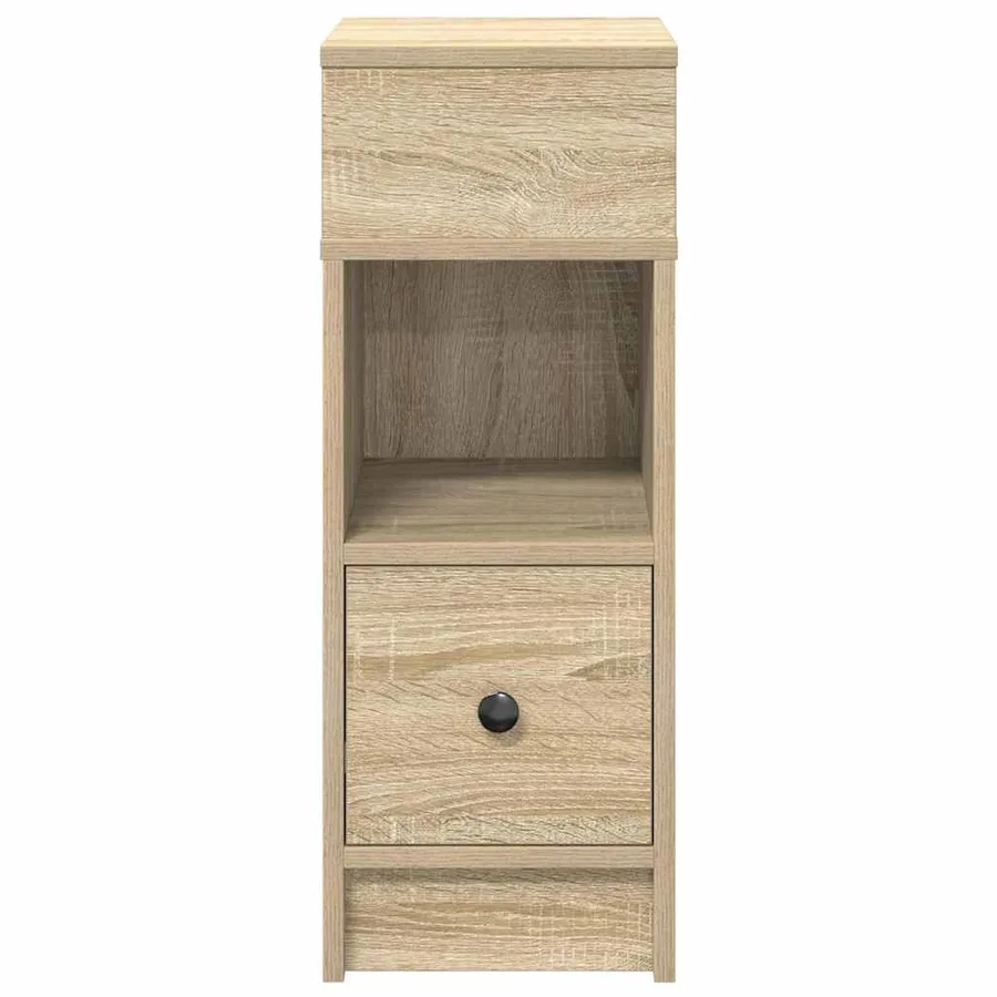 Table de chevet avec tiroir chêne sonoma 25x31x66 cm - 4