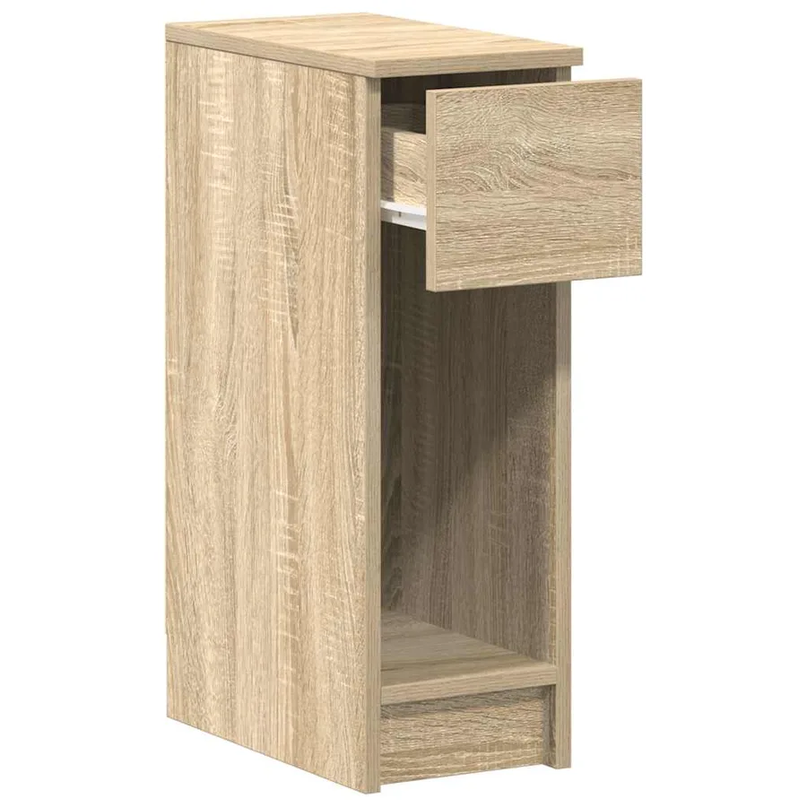 Tables de chevet avec tiroir 2 pcs chêne sonoma 20x36x60 cm - 6