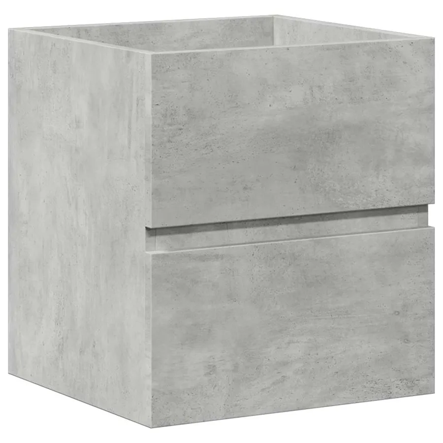 Ensemble de meubles de salle de bain 2 pcs gris béton - 8