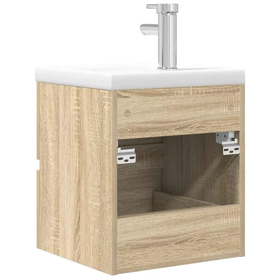 Ensemble de meubles de salle de bain 2 pcs chêne sonoma - 8