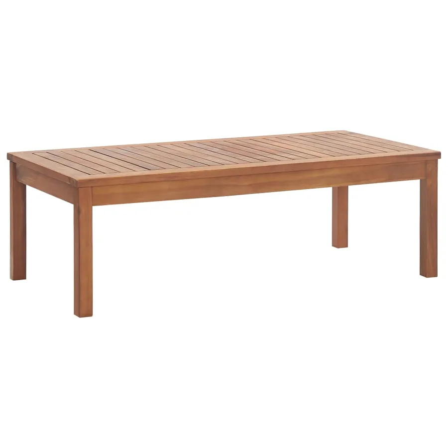 Salon de jardin avec coussins 4 pcs Bois d'acacia solide - 3