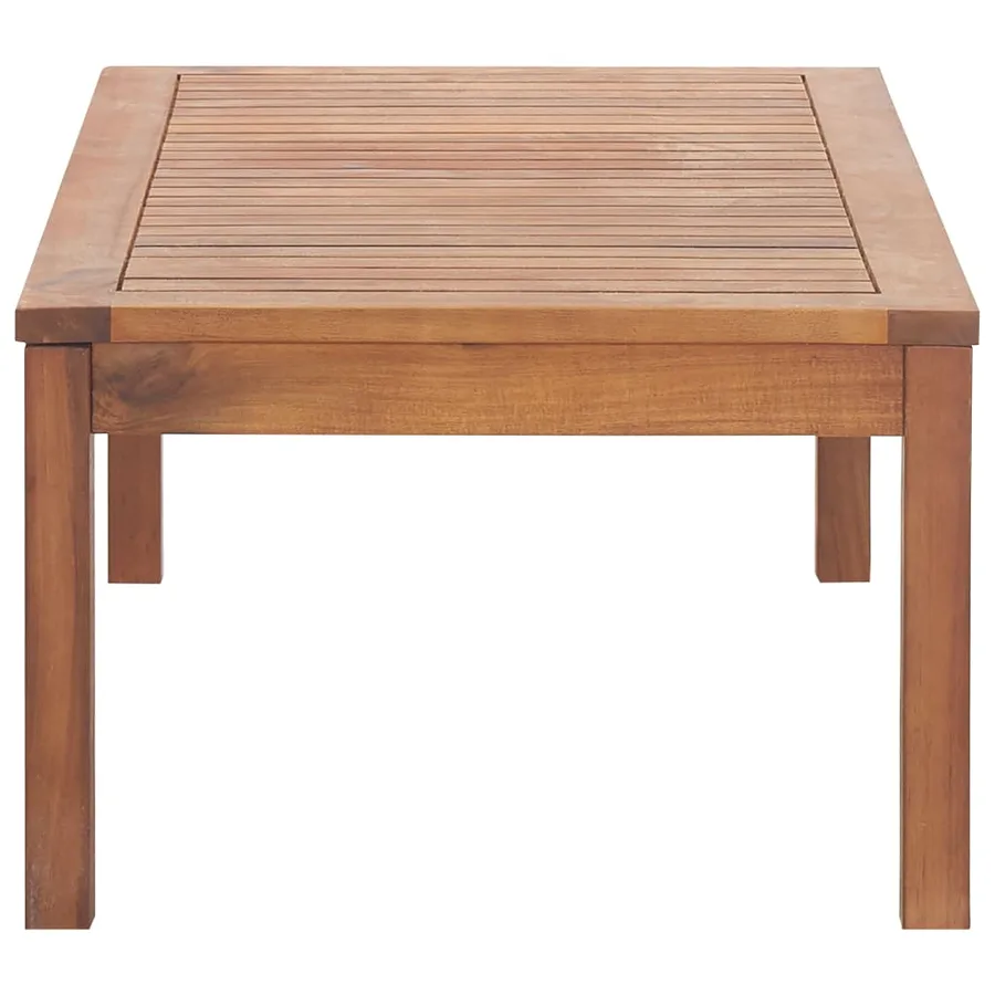 Salon de jardin avec coussins 4 pcs Bois d'acacia solide - 5