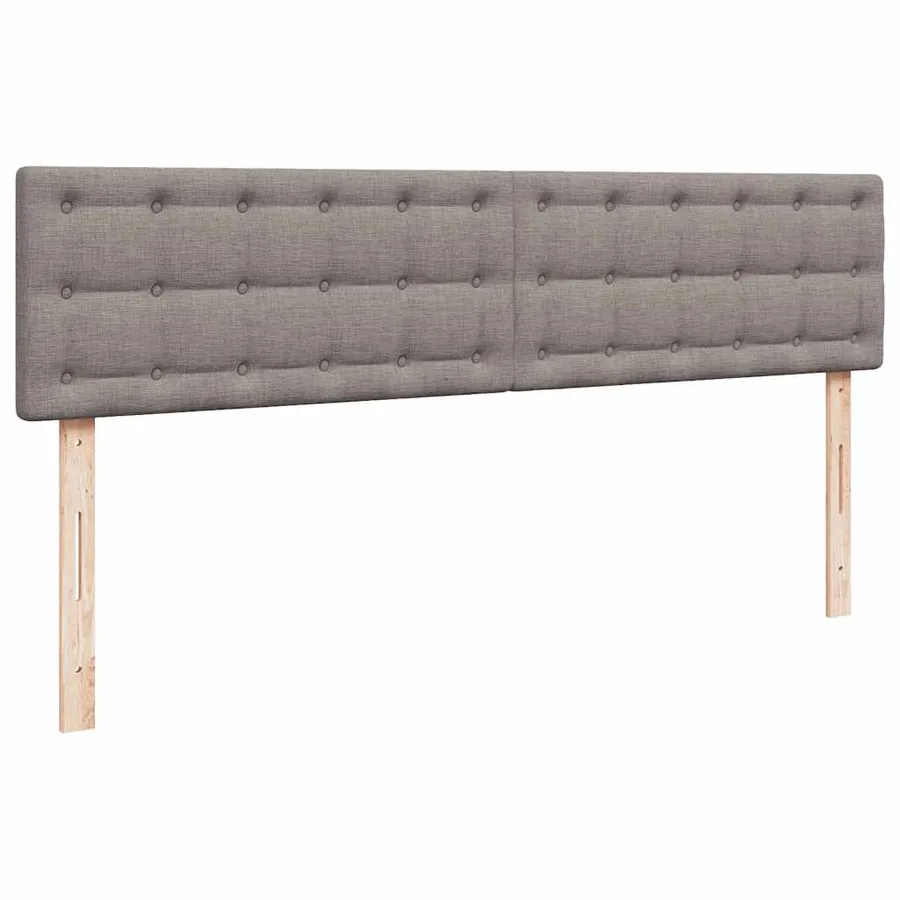 Cadre de lit ottoman avec matelas taupe 180x200 cm tissu - 9